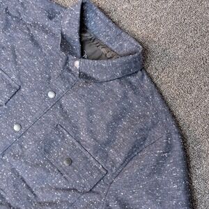 New Marc Anthony Wool Blend Button up Shirt Jacket Large Pokadot‎